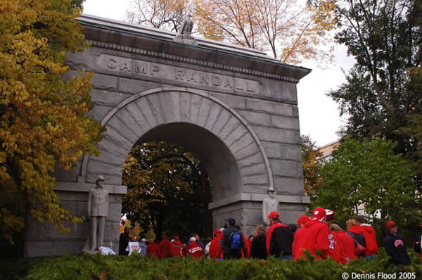 Badgers Fans Entering Camp Randall