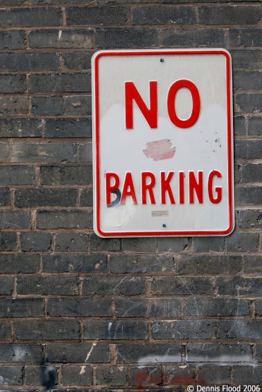 No Parking (or Barking)