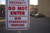 No Starbucks Parking